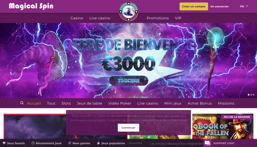 Guide étape par étape pour effectuer un retrait sur Magical Spin Casino